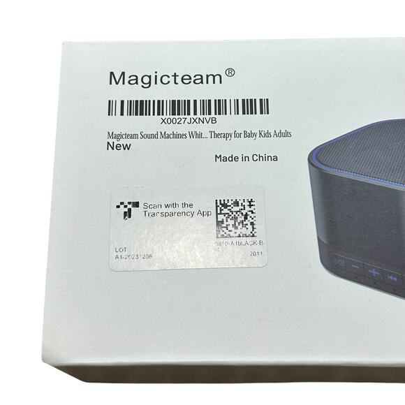 Magicteam Black Sound Machine Small NIB SN-A1 White Noise Relax Sleep Studying - Picture 2 of 5